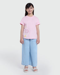 Brighten Her Day With This Tickled Pink OVS Tee Pink / 9-10 Y
