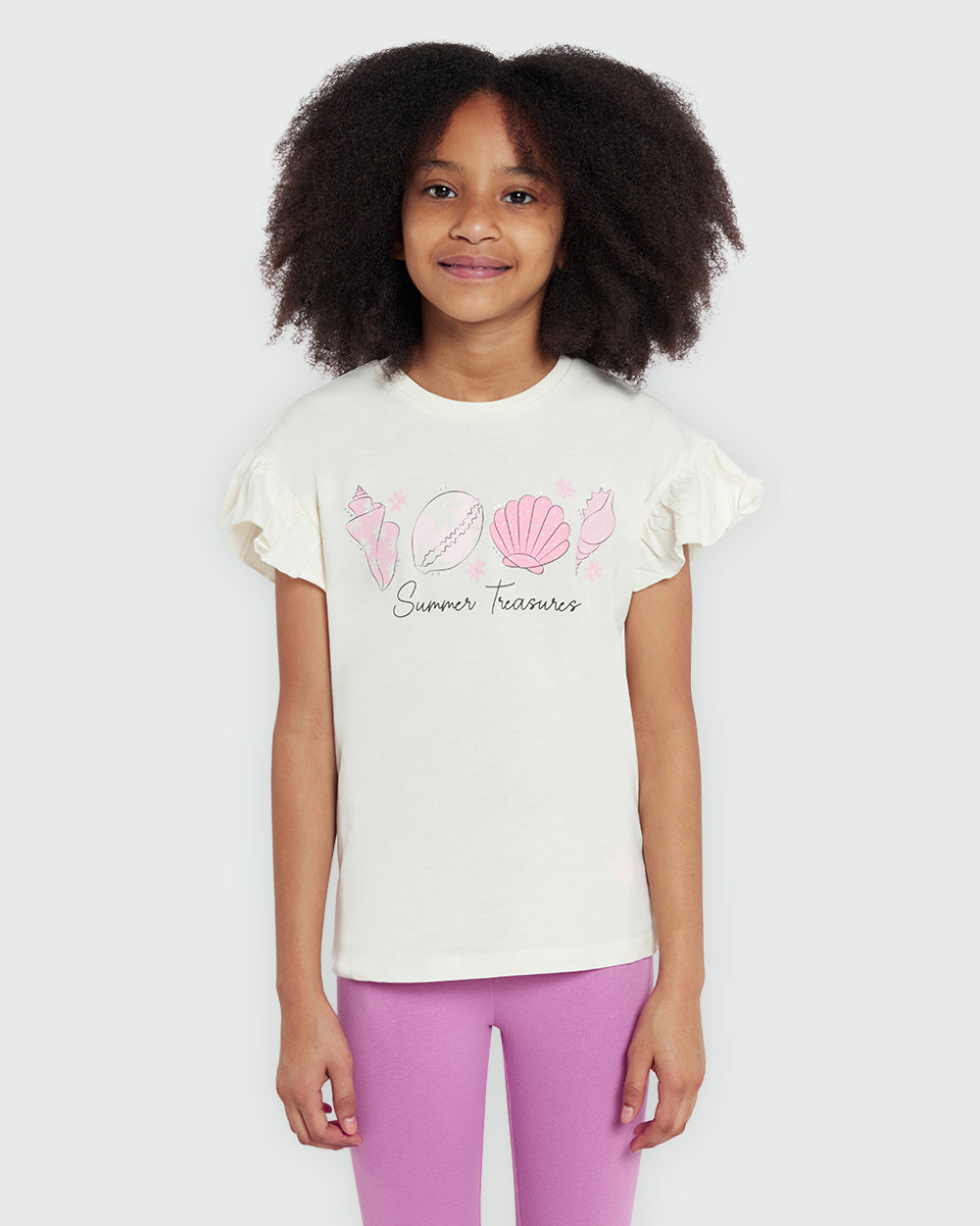 Girls' Graphic Tee In Antique White – By OVS White / 9-10 Y