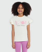Girls' Graphic Tee In Antique White – By OVS White / 9-10 Y