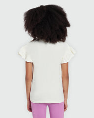 Girls' Graphic Tee In Antique White – By OVS White / 9-10 Y