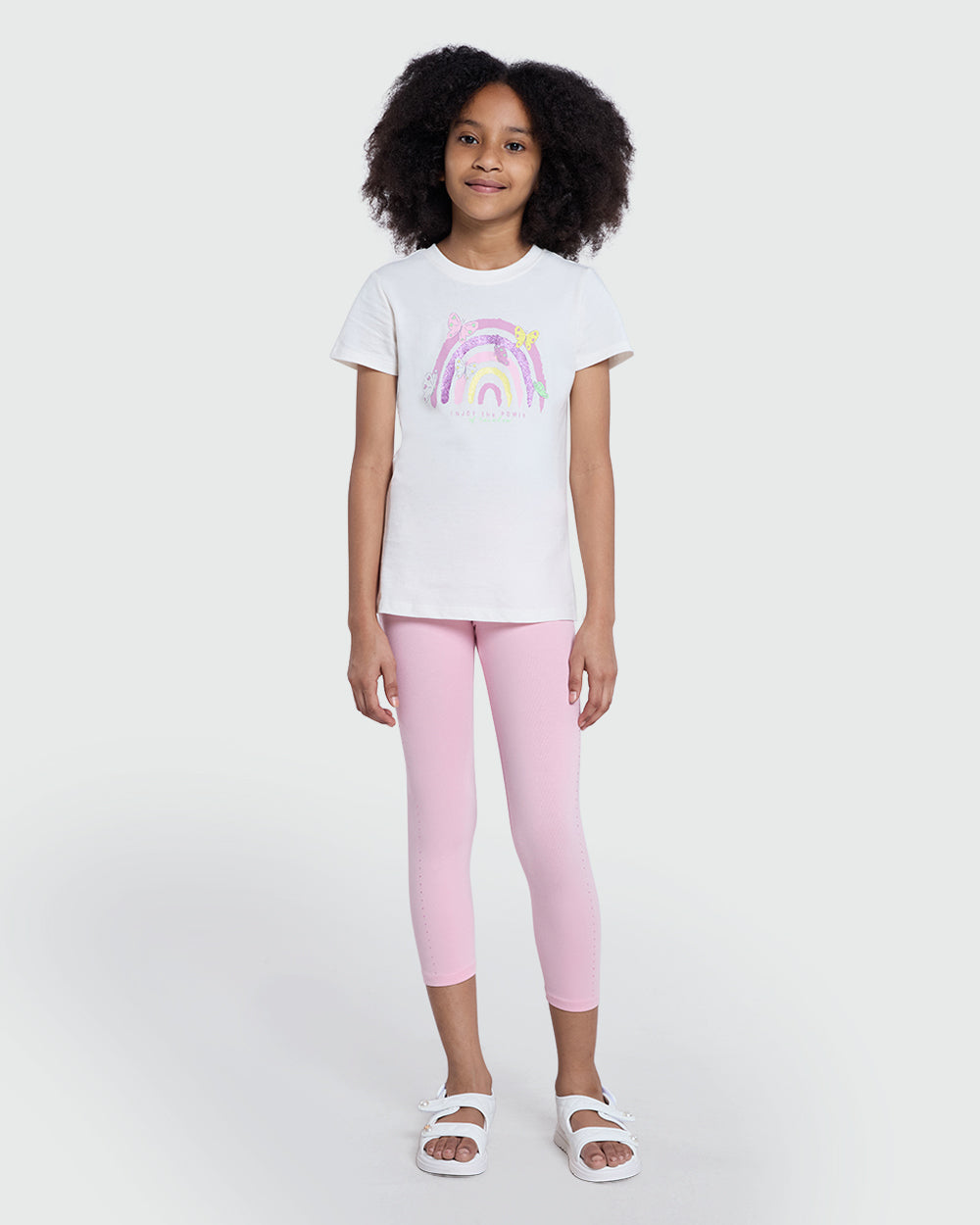 3/4 Length OVS Leggings In Tickled Pink Pink / 9-10 Y