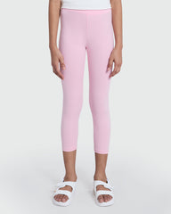 3/4 Length OVS Leggings In Tickled Pink Pink / 9-10 Y