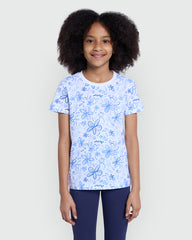 OVS Girls’ Printed Aop Tee In Lucent White White / 9-10 Y