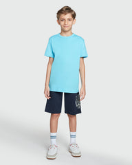 Boys' OVS Crew Neck Tee In Sky Blue Azure / 9-10 Y