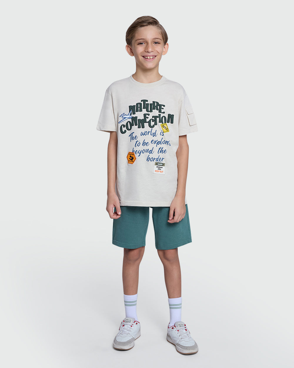 Sea Pine Green Boys' Shorts By OVS Green / 9-10 Y