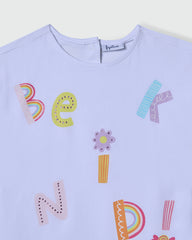 OVS GIRLS T-SHIRT LETTERING WHITE / 24-30 M