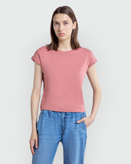 WoMen's Ribbed Kimono In Desert Sand – OVS Pink / M