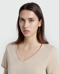 V-Neck Tee In Summer Sand – OVS Woman Grey / M
