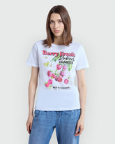 OVS Printed White Tee For Women White / M