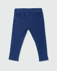 Ovs Baby Girl Elasticated Waist Jeans Blue / 24-36M