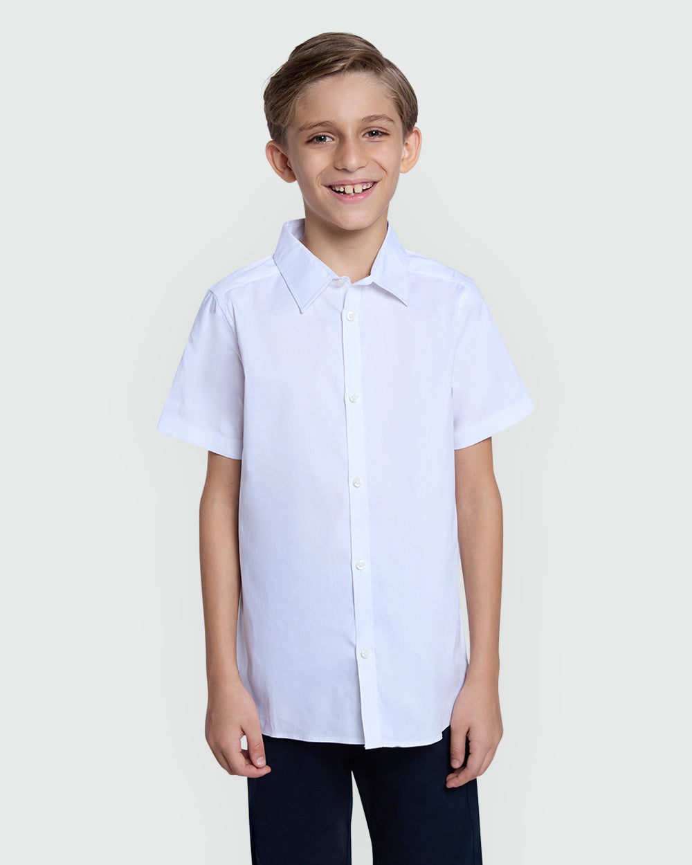 Bright White Short Sleeve Shirt For Boys – OVS White / 9-10 Y
