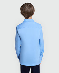 Placid Blue Boys’ Shirt With Long Sleeves – OVS Azure / 9-10 Y