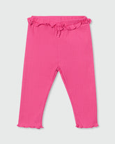 OVS GIRLS BOTTOMS 3/4 KNIT LEGGINGS PINK / 24-30 M
