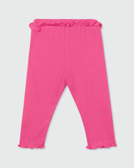 OVS GIRLS BOTTOMS 3/4 KNIT LEGGINGS PINK / 24-30 M