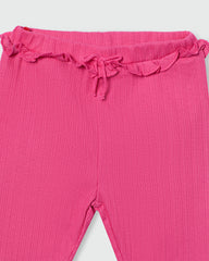 OVS GIRLS BOTTOMS 3/4 KNIT LEGGINGS PINK / 24-30 M