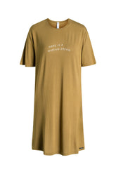 Relaxed Fit Slogan T-Shirt Dress