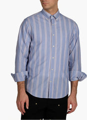 Regular Poplin Fil A Fil Stripe Shirt