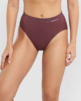 La Senza Ambra Bondi Bare Hi Cut Maroon Brief BROWN / 10/12