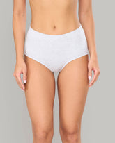 LA SENZA AMBRA ORGANIC CTN FULL WHITE BRIEF GREY / 8/10