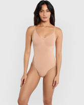 Ambra Midthigh Laser Cut Shaping Short Nude / 10-12