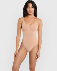 Ambra Midthigh Laser Cut Shaping Short Nude / 10-12