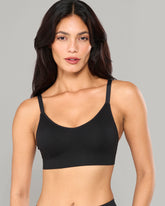 LA SENZA BARE ESSENTIALS MESH SUPPORT WIREFREE BLACK BRA BLACK / 8/10