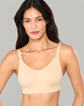 LA SENZA BARE ESSENTIALS MESH SUPPORT WIREFREE WHITE  BRA NUDE / 8/10