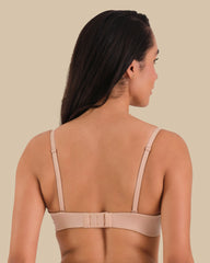 ISLA & EVIE STRAPLESS SILICON MULTIWAY BRA RUGBY TAN / 34B