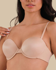 ISLA & EVIE STRAPLESS SILICON MULTIWAY BRA RUGBY TAN / 34B