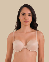 ISLA & EVIE  STRAPLESS SILICON MULTIWAY BRA RUGBY TAN / 34B