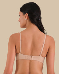 ISLA & EVIE BALCONETTE SMOOTH BRA RUGBY TAN / 34B