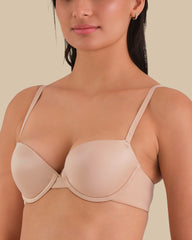 ISLA & EVIE BALCONETTE SMOOTH BRA RUGBY TAN / 34B