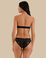 ISLA & EVIE CHEEKY SEAMLESS PANTIES BLACK / S