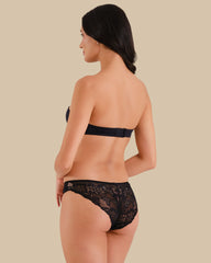 ISLA & EVIE CHEEKY SEAMLESS PANTIES BLACK / S