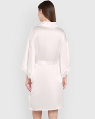 Sainted Sisters Silk Pajama Set White / S-M