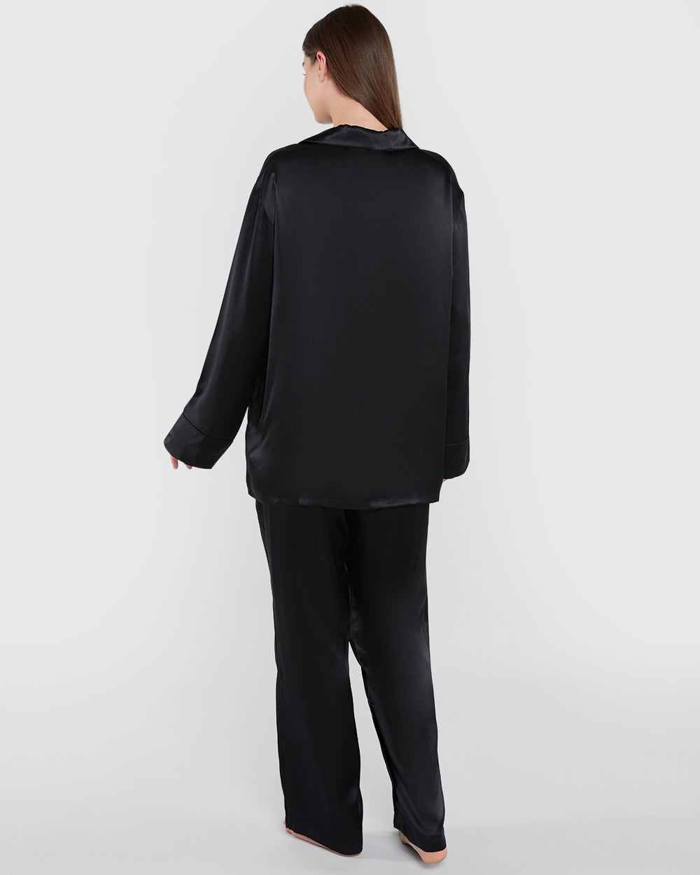 Sainted Sisters Silk Pajama Set Black / M Sainted Sisters Silk Pajama Set Black / M