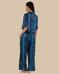 KATIE CROP BOXY PJ SHIRT EXOTIC SAFARI-LSI / S