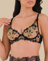 LA SENZA ROSWYN PLUNGE BRA BRAS BLACK-LSD / 12B