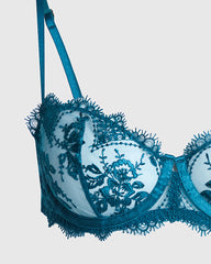 Sainted Sisters Obvious Unlined Balconette Bra Teal / M