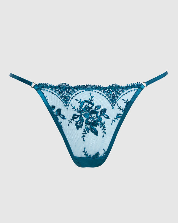 Sainted Sisters Sexy String Panty Panty Teal / M