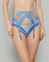 ROSABELLE SEXY ETHEREAL BLUE SUSPENDER GARTER ETHEREAL BLUE / 10