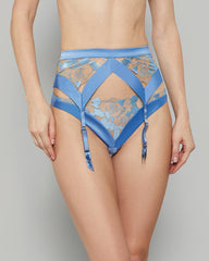 ROSABELLE SEXY ETHEREAL BLUE SUSPENDER GARTER ETHEREAL BLUE / 10