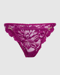 Sainted Sisters Sexy Tanga Panty Purple / M
