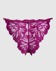 Sainted Sisters Sexy Tanga Panty Purple / M
