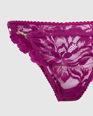 Sainted Sisters Sexy Tanga Panty Purple / M