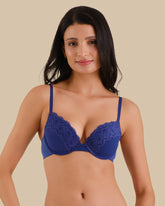 Bra push up rib TWILIGHT BLUE / 34B