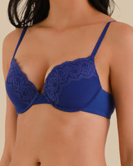 Bra push up rib TWILIGHT BLUE / 34B