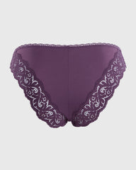 Isla & Evie Trendy Cheeky Panty Purple / M