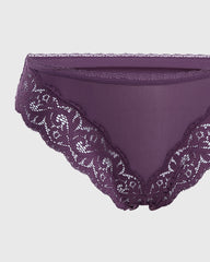 Isla & Evie Trendy Cheeky Panty Purple / M