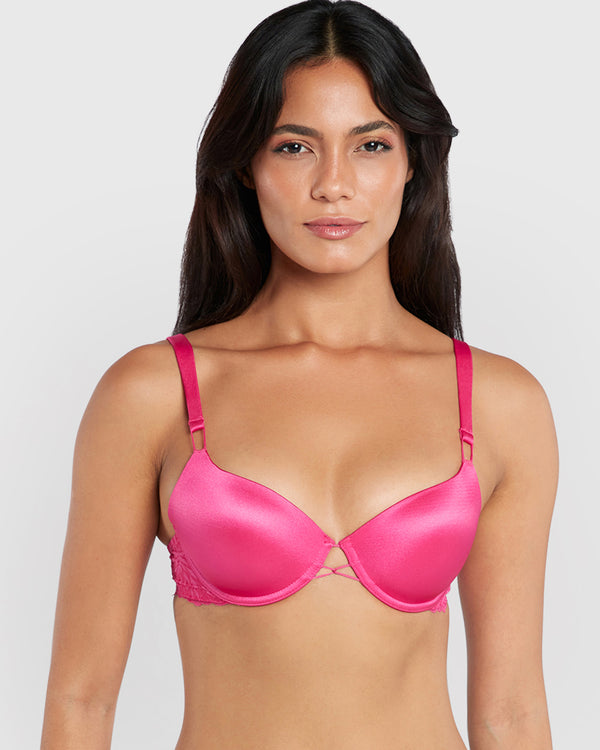 La Senza Obvious Full Coverage Bra Dark Pink / 34B